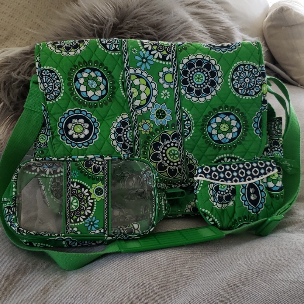 Vera Bradley Cupcakes Laptop Bag Set